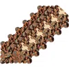 C & F Home C&f Home Dorothy Autumnal Brown Quilted Scalloped Paisley Floral Placemats Set Of 6, 13" X 19" In Brown