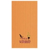 C & F Home C&f Home Drink Up Witches Halloween Cotton Waffle Weave Kitchen Towel In Orange