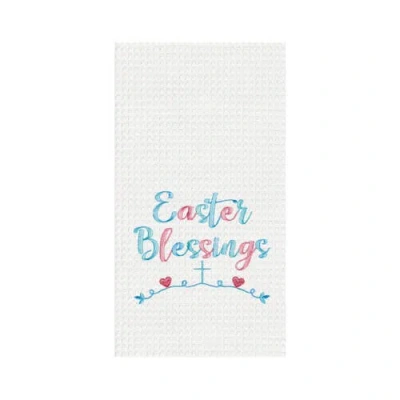 C & F Home C&f Home Easter Blessings Waffle Weave Dishtowel In Multi