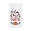 C & F Home C&f Home Eat, Drink, Thankful Pumpkin Towel In Multi