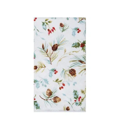 C & F Home C&f Home Edith Festive Pinecone Botanical Holiday Christmas Dishtowel In Multi