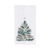 C & F Home C&f Home Emerald Green Christmas Tree Cotton Flour Sack Kitchen Dish Cotton Flour Sack Kitchen Dish  In White