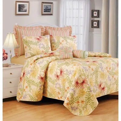 C & F Home C&f Home Fiji Twin Bedspread Decor In Off-white