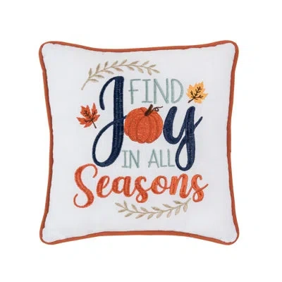 C & F Home Find Joy In All Seasons Pillow In Brown