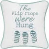 C & F Home C&f Home Flip Flops Were Hung Christmas Pillow, 10" X 10" In White
