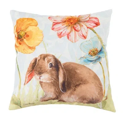 C & F Home Floppy Ear Bunny Spring Easter Indoor/outdoor Throw Pillow