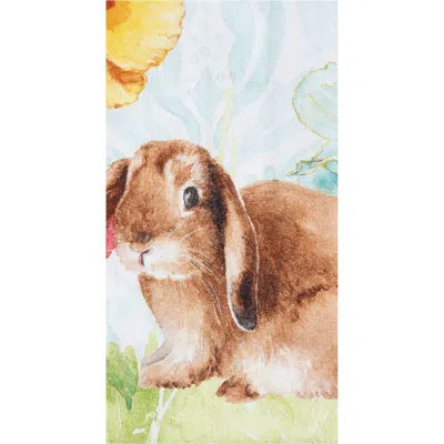 C & F Home C&f Home Floppy Ear Easter Bunny Rabbit Spring Printed Flour Sack Kitchen Dishtowel In Multi