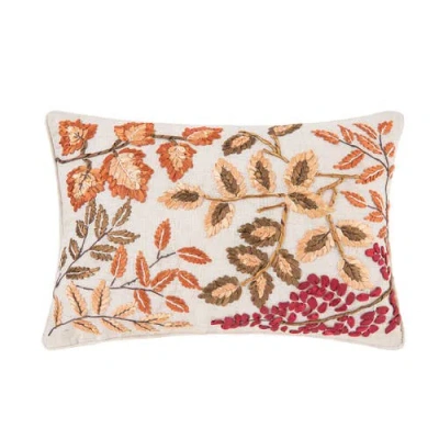 C & F Home C&f Home Floral Autumn Harvest Leaves Accent Pillow, 12" X 18" In Multi