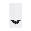 C & F Home C&f Home Flying Bat Halloween French Knot Embroidered 100% Cotton Flour Sack Kitchen Dishtowel In White