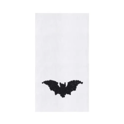 C & F Home C&f Home Flying Bat Halloween French Knot Embroidered 100% Cotton Flour Sack Kitchen Dishtowel In White