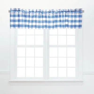 C & F Home Franklin Cotton Valance Window Treatment In Cornflower