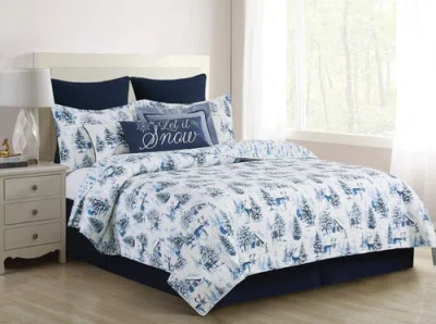 C & F Home C&f Home Frasier Cotton Quilt Set In Blue