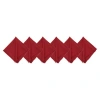 C & F Home C&f Home Frayed Cherry Napkin Set Of 6 In Red