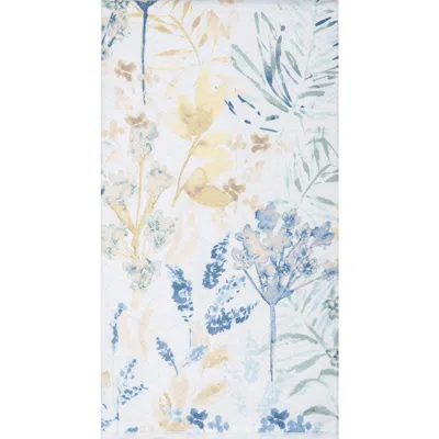 C & F Home C&f Home Freesia Floral Spring Watercolor 100% Cotton Printed Dishtowel In Multi