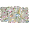 C & F Home C&f Home Frey Quilted Reversible Colorful Paisley Table Runner 14" X 51" In Gray
