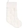 C & F Home C&f Home Frosted Tree Stocking In White