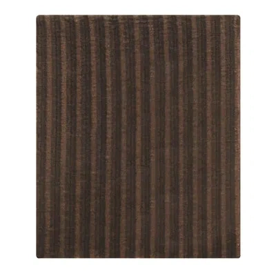 C & F Home Fur Throw Blanket In Brown