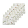 C & F Home C&f Home Genevieve Floral Hardboard Placemats Set Of 6, 13" X 16" In Green