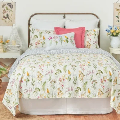 C & F Home C&f Home Genevieve Spring Floral Cotton Quilt Set In Multi