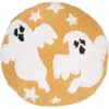C & F Home C&f Home Ghost Duo Hooked Halloween Round Accent Pillow 16" X 16" In Yellow