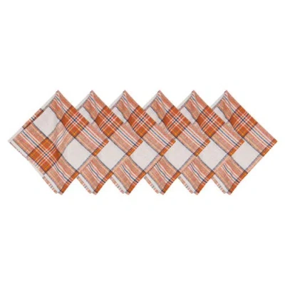 C & F Home C&f Home Gibson Plaid Napkins Set Of 6 In Red