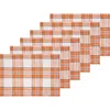 C & F Home C&f Home Gibson Plaid Placemats Set Of 6, 13" X 19" In Brown