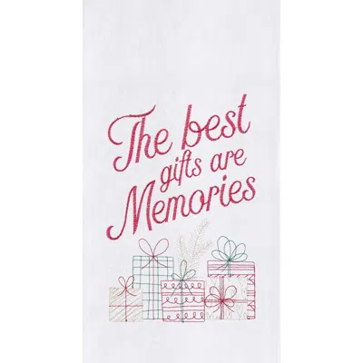 C & F Home C&f Home Gifts Are Memories Embroidered Flour Sack Cotton Kitchen Towel In White