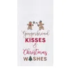 C & F Home C&f Home "gingerbread Kisses And Christmas Wishes" Sentiment With Gingerbread Men Cotton Flour Sack  In Multi