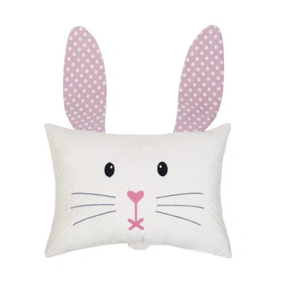 C & F Home C&f Home Girl Easter Bunny W/ Flap Ears Decorative Accent Pillow, 13" X 18" In Pink