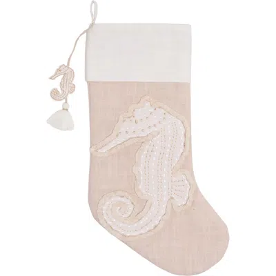 C & F Home C&f Home Gold Coast Seahorse Stocking In Neutral