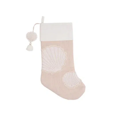 C & F Home C&f Home Gold Coast Seashell Stocking In Neutral