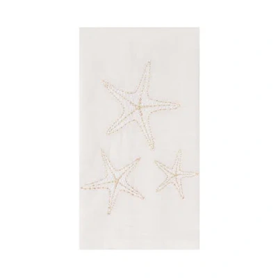 C & F Home C&f Home Gold Coast Starfish 100% Cotton Handtowel In White