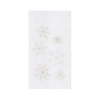 C & F Home C&f Home Gold Snowflake Towel In White