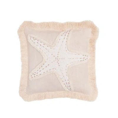 C & F Home C&f Home Golden Coast Starfish Throw Pillow, 10" X 10" In Neutral