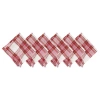 C & F Home C&f Home Gracelyn Plaid Napkins Set Of 6 In Red