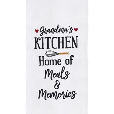 C & F Home C&f Home Grandma's Kitchen Meals Mother's Day Kitchen Embroidered Hand Towel In White