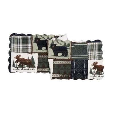 C & F Home C&f Home Greenstone Pines Cotton Table Runner 14" X 51"