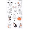 C & F Home C&f Home Halloween Costume Cats 100% Cotton Flour Sack Dishtowel In White