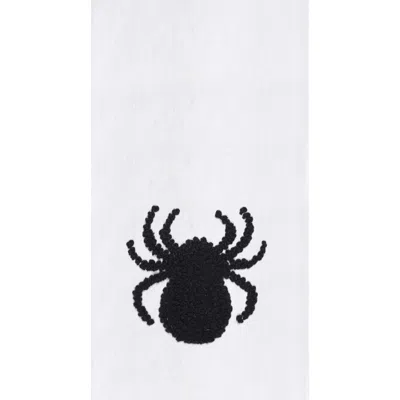 C & F Home C&f Home Halloween French Knot Black Spider100% Cotton Flour Sack Dishtowel In Multi