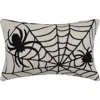 C & F Home C&f Home Halloween Spider Web Motif Accent Throw Pillow 16" X 24" In Neutral