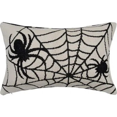 C & F Home C&f Home Halloween Spider Web Motif Accent Throw Pillow 16" X 24" In Neutral