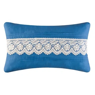 C & F Home Hampstead Wedgewood Lace Applique Pillow
