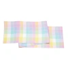C & F Home C&f Home Hana Color Block Plaid Table Runner 13" X 72" In Pink
