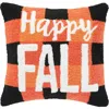 C & F Home C&f Home Happy Fall Hooked Throw Pillow, 18" X 18" In Orange