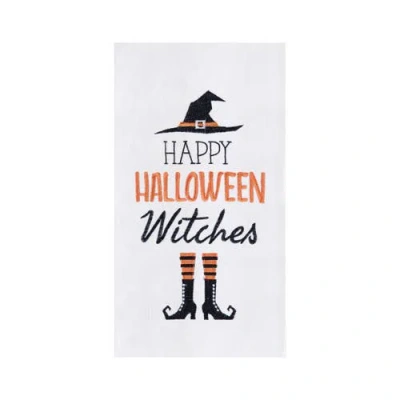 C & F Home C&f Home Happy Halloween Witches Cotton Embroidered Flour Sack Kitchen Dishtowel In Multi