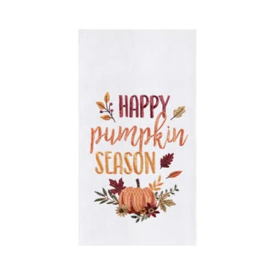 C & F Home C&f Home Happy Pumpkin Flour Sack Kitchen Dishtowel In Multi