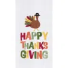 C & F Home C&f Home "happy Thanksgiving" Turkey Cotton Flour Sack Kitchen Dishtowel In Multi
