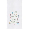 C & F Home C&f Home Hate It Here Kitchen And Bathroom Embroidered Hand Towel In Multi