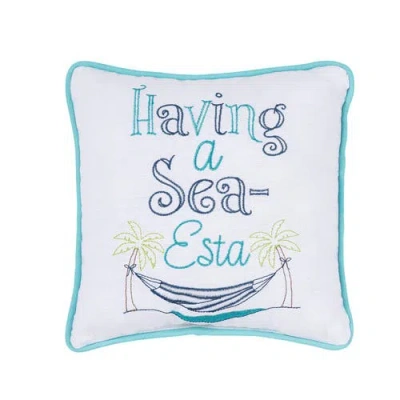 C & F Home C&f Home Have A Sea-esta Mini Accent Pillow In Blue