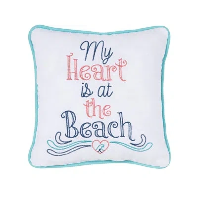 C & F Home Heart At The Beach Pillow